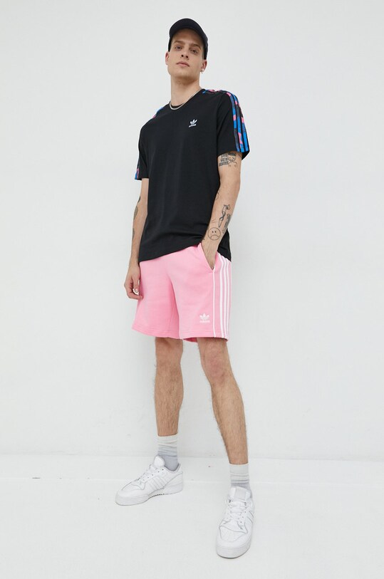 Pamučne kratke hlače adidas Originals HM9106 roza AW22