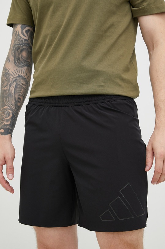Kratke hlače za tek adidas Performance Run Icons Z elastanom črna HC0416