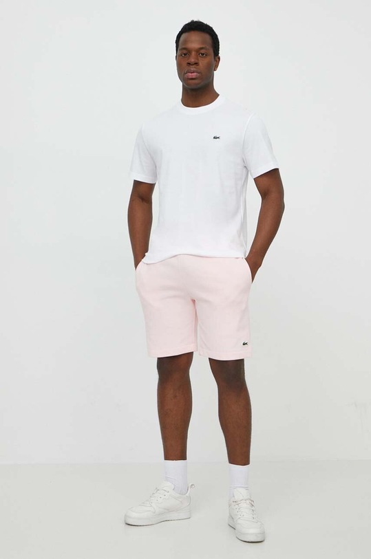 Lacoste pantaloncini GH9627 rosa SS25