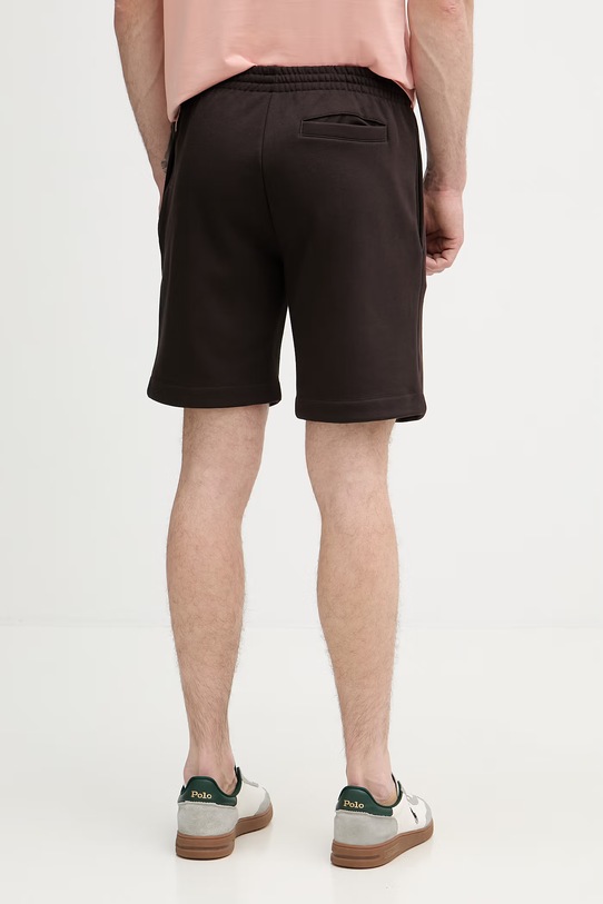 Odzież Lacoste szorty dresowe męskie z bawełną GH9627 brązowy