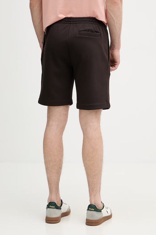 Odzież Lacoste szorty dresowe męskie z bawełną GH9627 brązowy