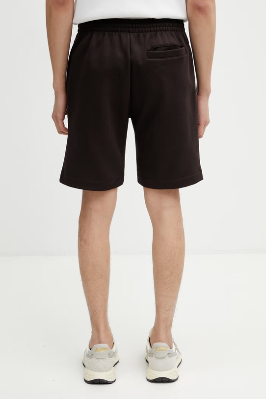 Odzież Lacoste szorty dresowe z bawełną męskie GH9627 brązowy