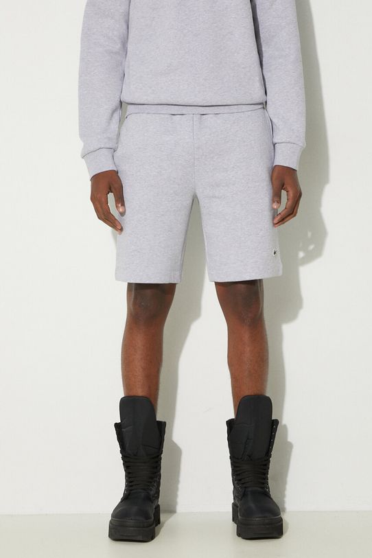 Šortky Lacoste jednofarebný sivá GH9627