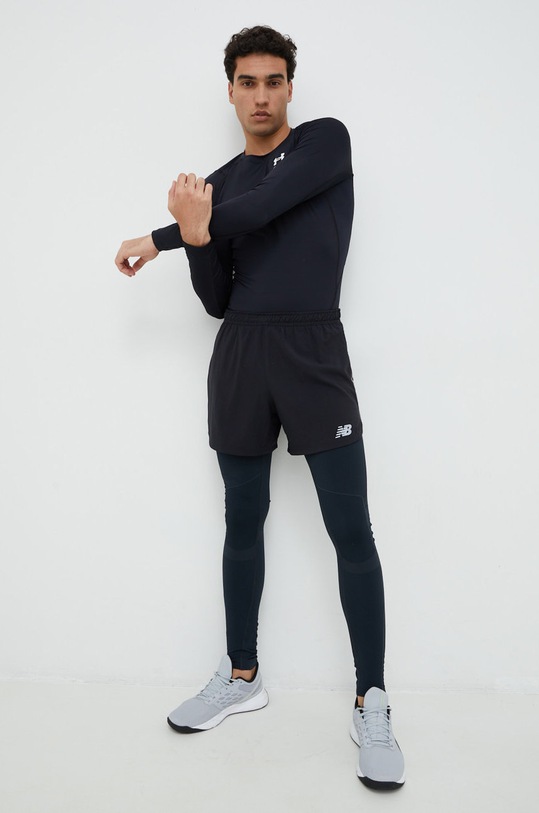 Къс панталон за бягане New Balance MS21268BK черен SS23