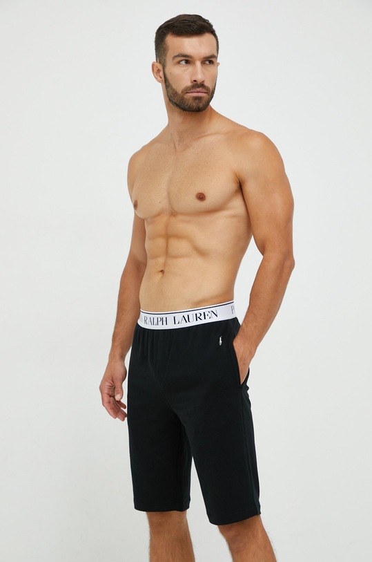 Polo Ralph Lauren szorty piżamowe dzianina czarny 714862628006