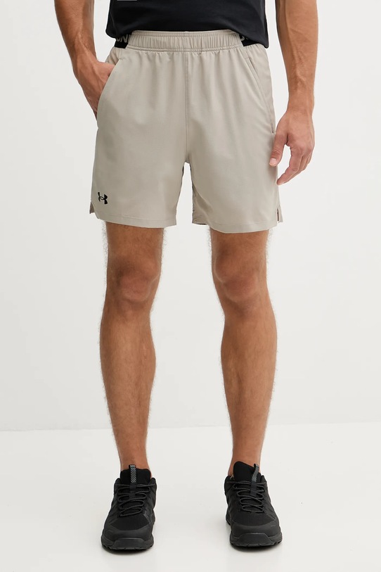 Under Armour pantaloni scurți de antrenament Vanish Woven bej 1373718