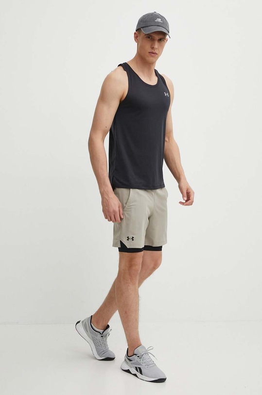 Under Armour szorty treningowe Vanish 1373764 beżowy SS25