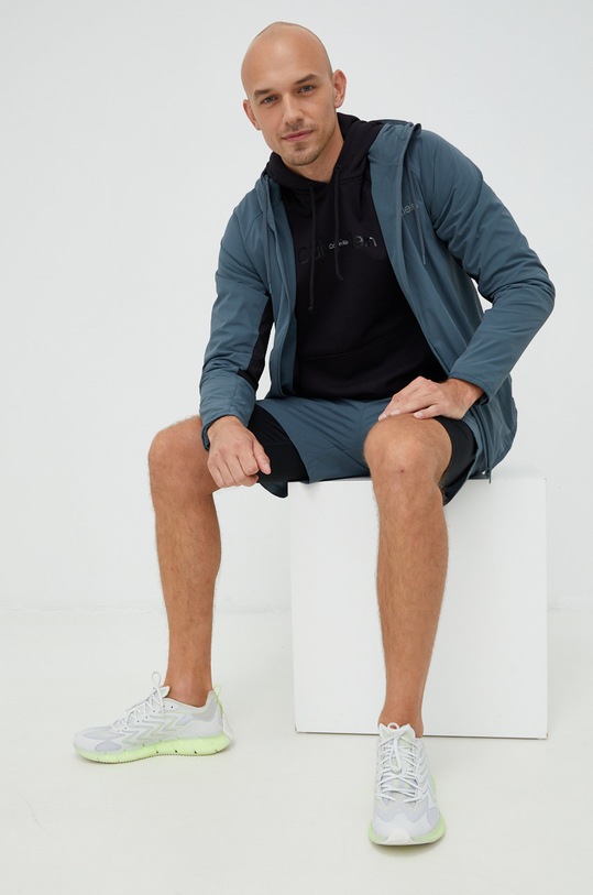 Tréninkové šortky Calvin Klein Performance Ck Essentials 00GMF2S802.9BYY zelená AW22
