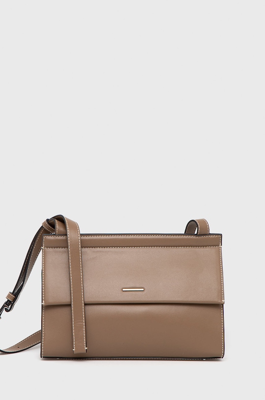 Calvin Klein torebka nie mieści A4 beżowy K60K609644.9BYY