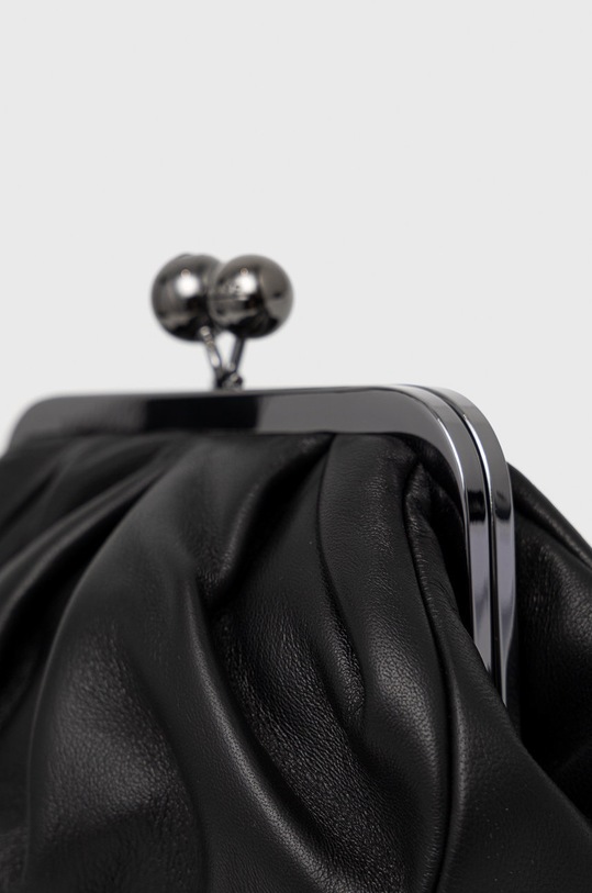 Akcesoria Weekend Max Mara kopertówka skórzana 55160122600 czarny