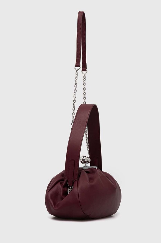 Weekend Max Mara kopertówka skórzana 55160222600 bordowy AW24