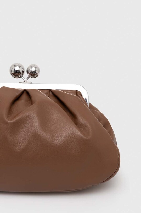 Weekend Max Mara pochette di pelle marrone 55160222600