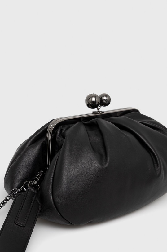 Weekend Max Mara kopertówka skórzana 55160222600 czarny AW24