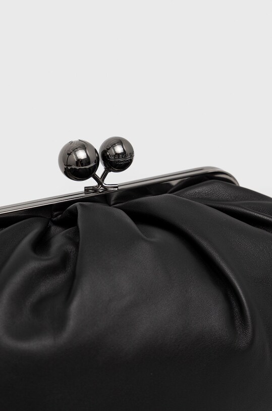 Akcesoria Weekend Max Mara kopertówka skórzana 55160222600 czarny