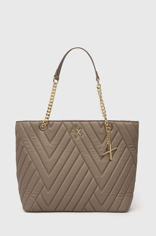 Kabelka Armani Exchange imitácia kože sivá 942862.2F745