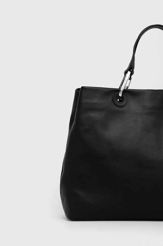 Akcesoria Emporio Armani torebka skórzana Y3D165.Y478E czarny