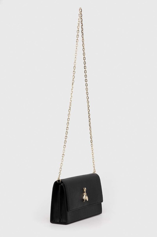 Δερμάτινη τσάντα Patrizia Pepe 8B0069.L001 μαύρο SS25