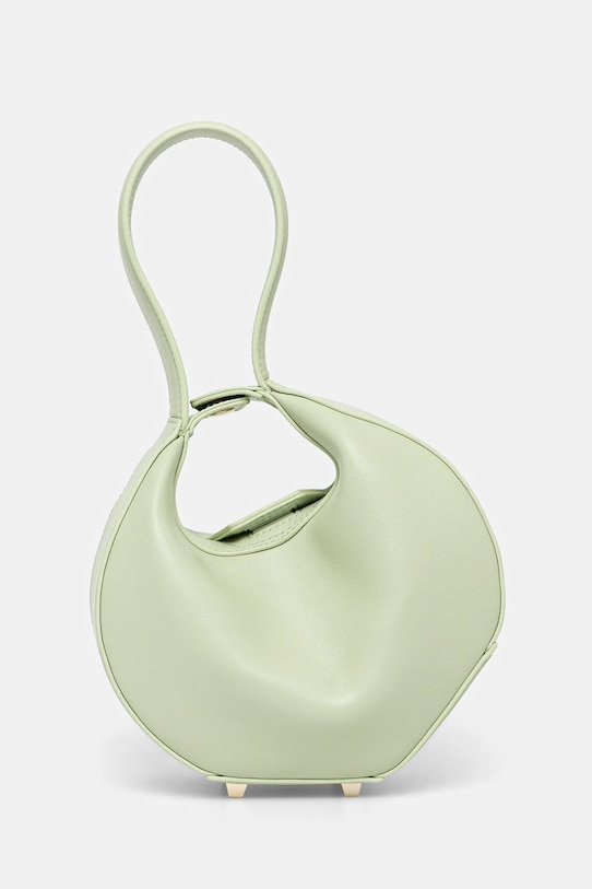 Patrizia Pepe geantă de piele uni verde 8B0074.L047