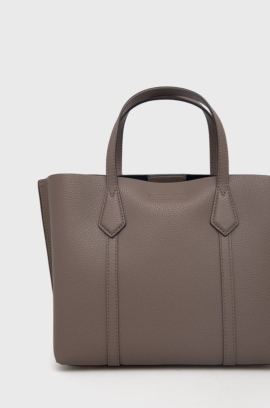 Tory Burch torebka skórzana Perry Small Triple-Compartment szary 81928.093