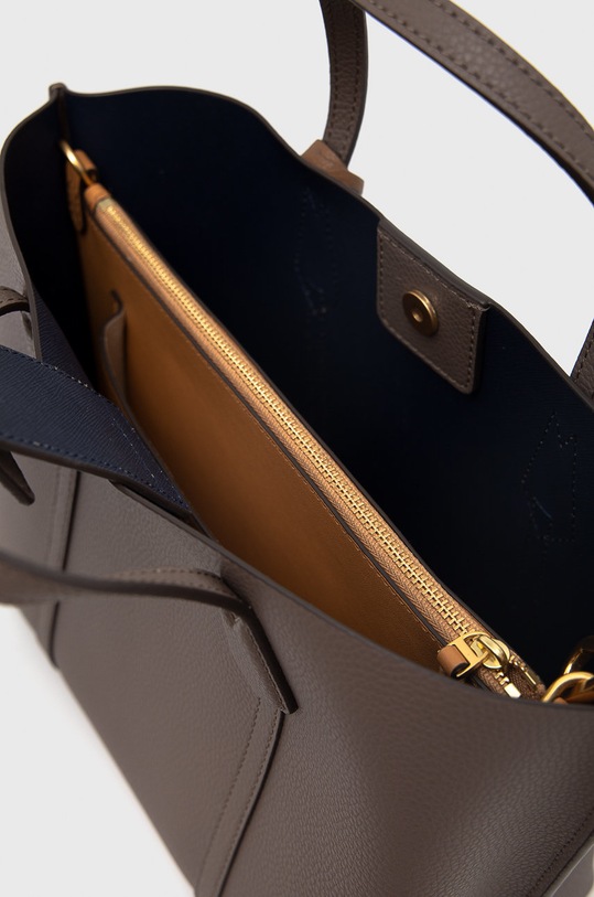 Tory Burch torebka skórzana Perry Small Triple-Compartment 81928.093 szary