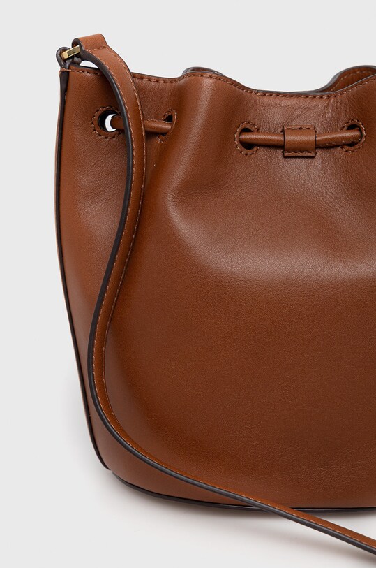Αξεσουάρ Δερμάτινη τσάντα Lauren Ralph Lauren 431876723004 καφέ