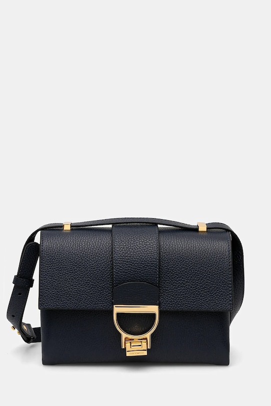 Kožna torba Coccinelle bez uzorka mornarsko plava E1.MD5.12.07.01