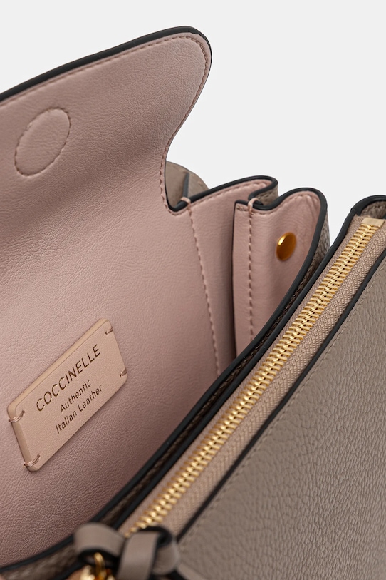 Coccinelle poseta de piele E1.MD5.12.07.01 bej