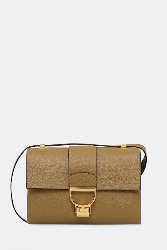 Coccinelle torebka skórzana skóra licowa zielony E1.MD5.12.07.01