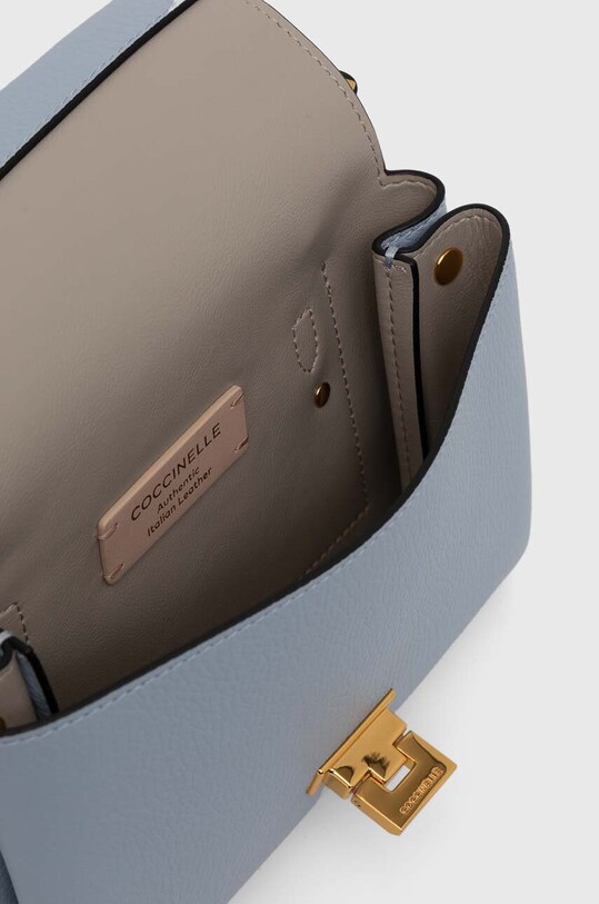Шкіряна сумочка Coccinelle E1.MD5.55.B7.01 блакитний
