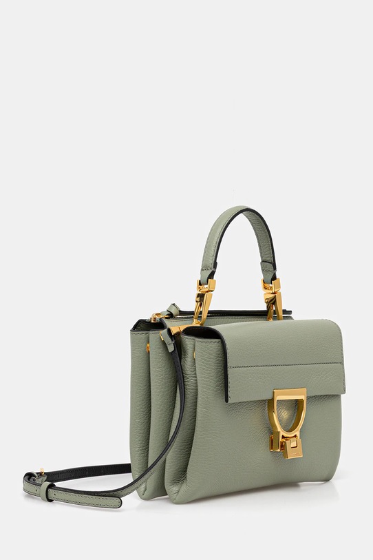 Kožená kabelka Coccinelle E1.MD5.55.B7.01 zelená SS25