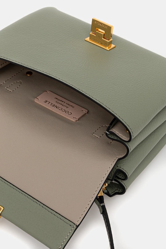 Kožená kabelka Coccinelle E1.MD5.55.B7.01 zelená