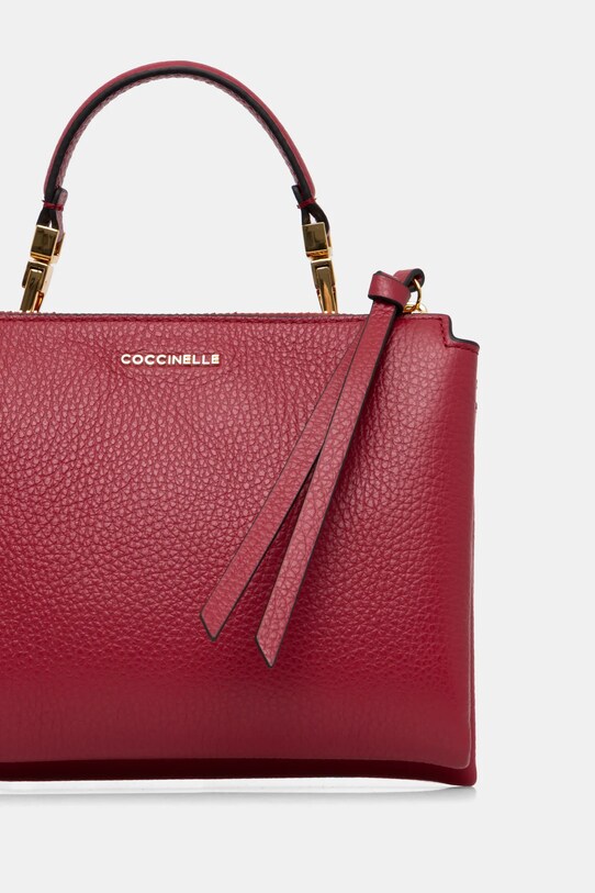 Accesorii Coccinelle geantă de piele E1.MD5.55.B7.01 burgundia