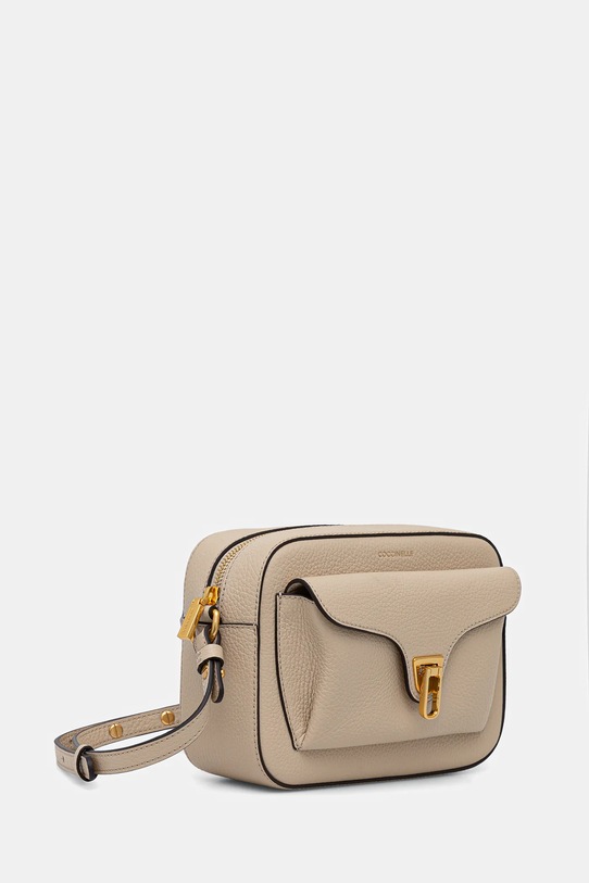 Coccinelle torebka skórzana E1.MF6.15.02.01 beżowy AW25