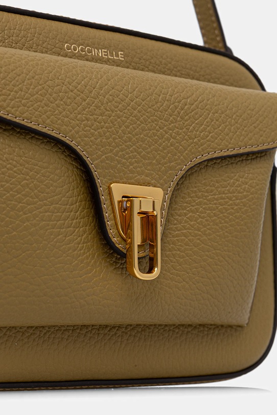 Coccinelle torebka skórzana zielony E1.MF6.15.02.01