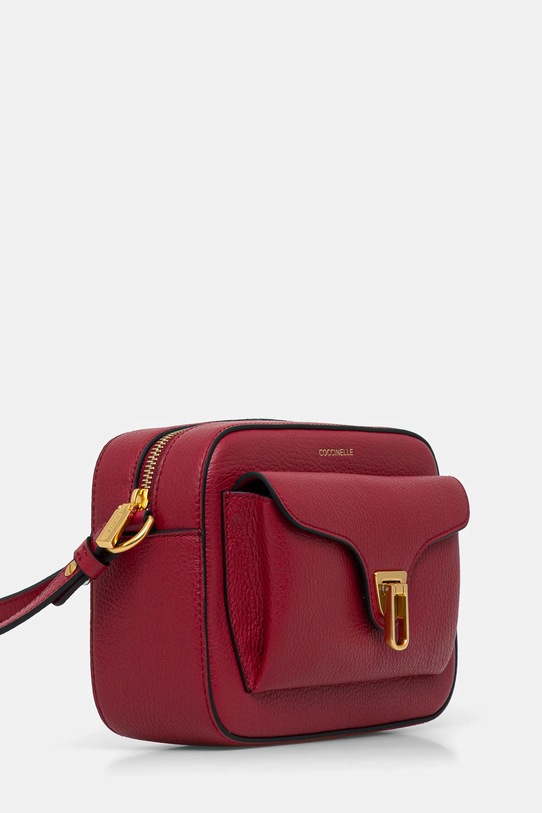 Kožená kabelka Coccinelle E1.MF6.15.02.01 burgundské AW25