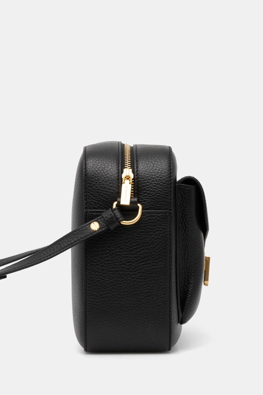 Kožená kabelka Coccinelle E1.MF6.15.04.01 černá AW22