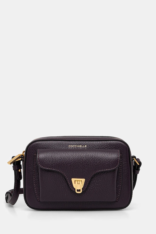 Coccinelle torebka skórzana fioletowy E1.MF6.55.04.01