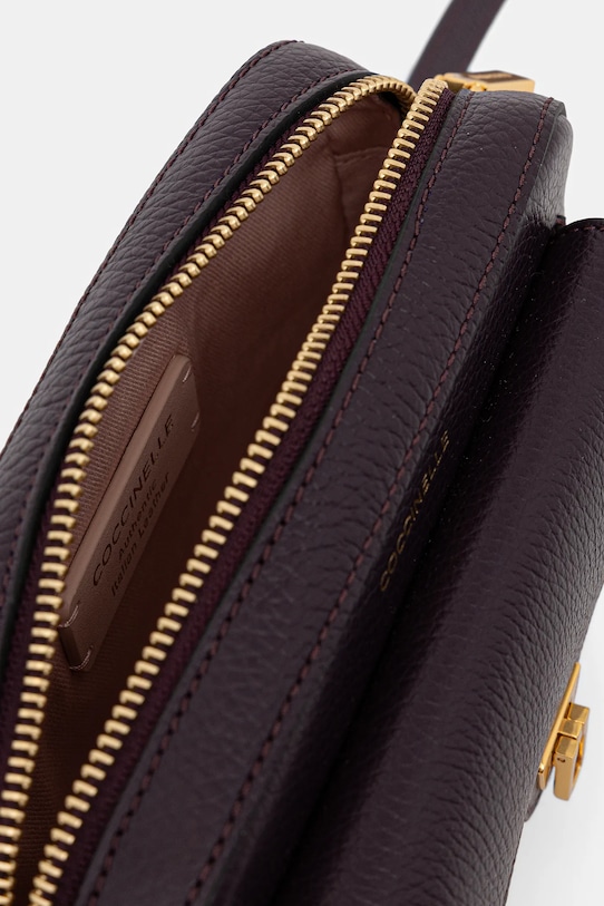 Coccinelle torebka skórzana E1.MF6.55.04.01 fioletowy