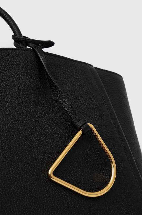 Coccinelle torebka skórzana czarny E1.MFF.18.02.01