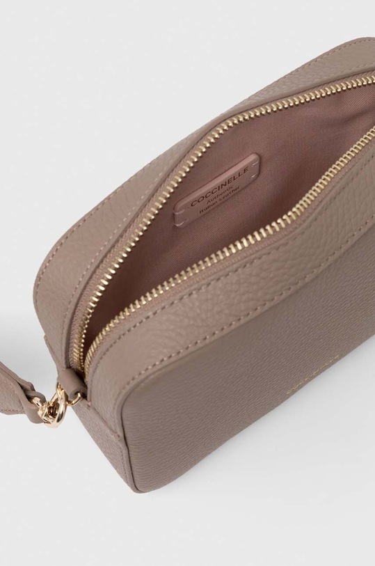 Kožená kabelka Coccinelle E5.MN5.55.I1.01 béžová