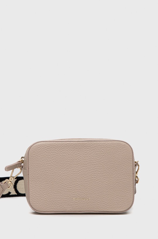 Kožená kabelka Coccinelle přírodní kůže béžová E5.MN5.55.I1.01