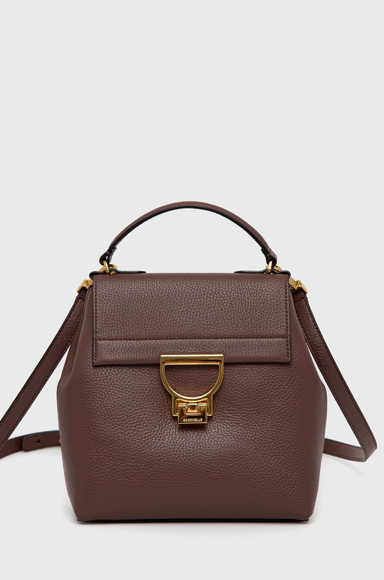 Kožený batoh Coccinelle elegantní burgundské E1.MD5.54.01.01