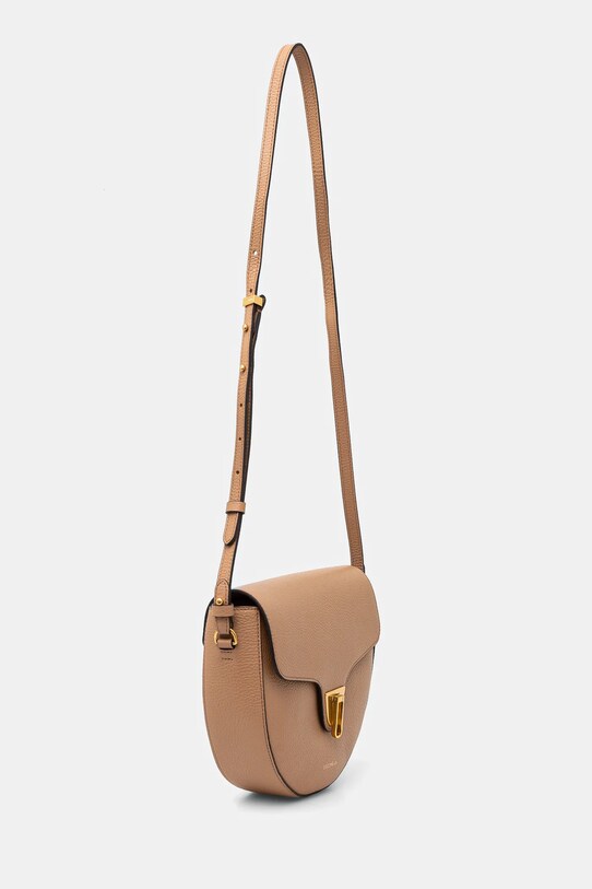 Coccinelle poseta de piele E1.MF6.15.01.01 bej AW24