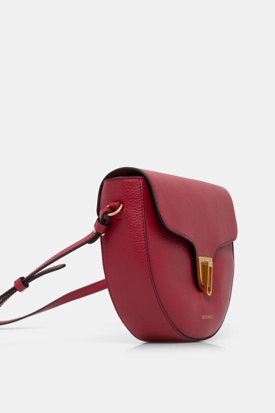 Coccinelle poseta de piele E1.MF6.15.01.01 burgundia AW24