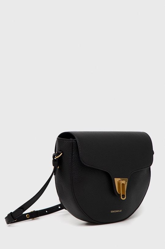Шкіряна сумочка Coccinelle E1.MF6.15.01.01 чорний AW24