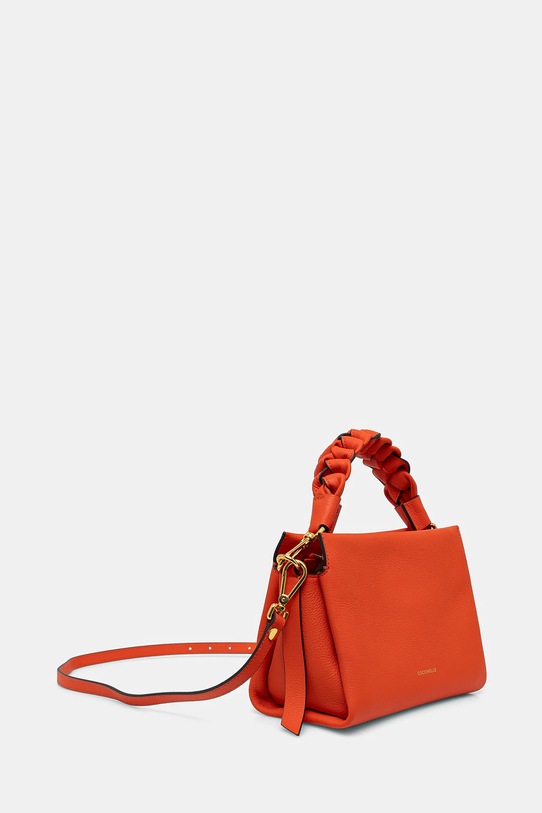 Kožená kabelka Coccinelle E1.M50.58.01.01 oranžová SS25