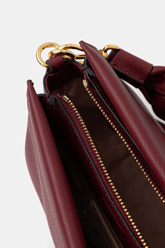 Kožená kabelka Coccinelle E1.M50.58.01.01 červená