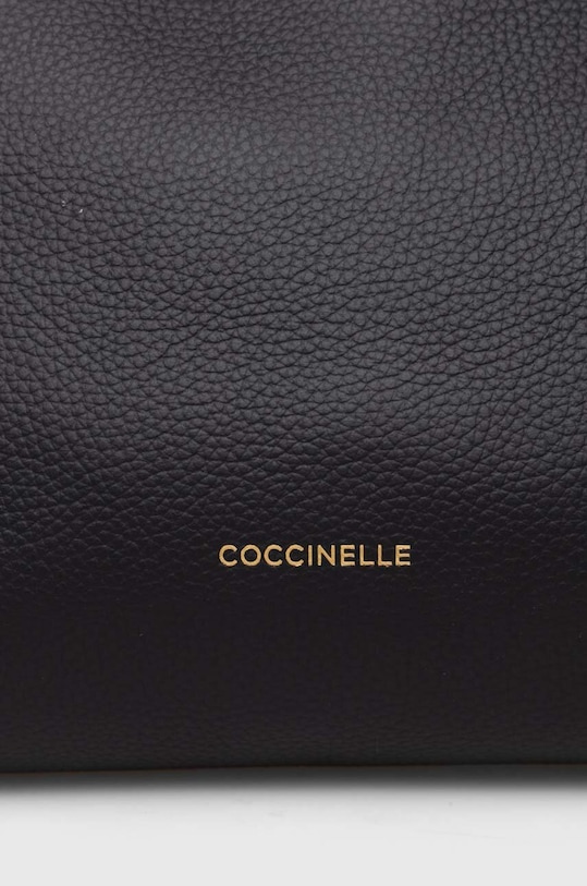 Kožená kabelka Coccinelle čierna E1.M50.58.01.01