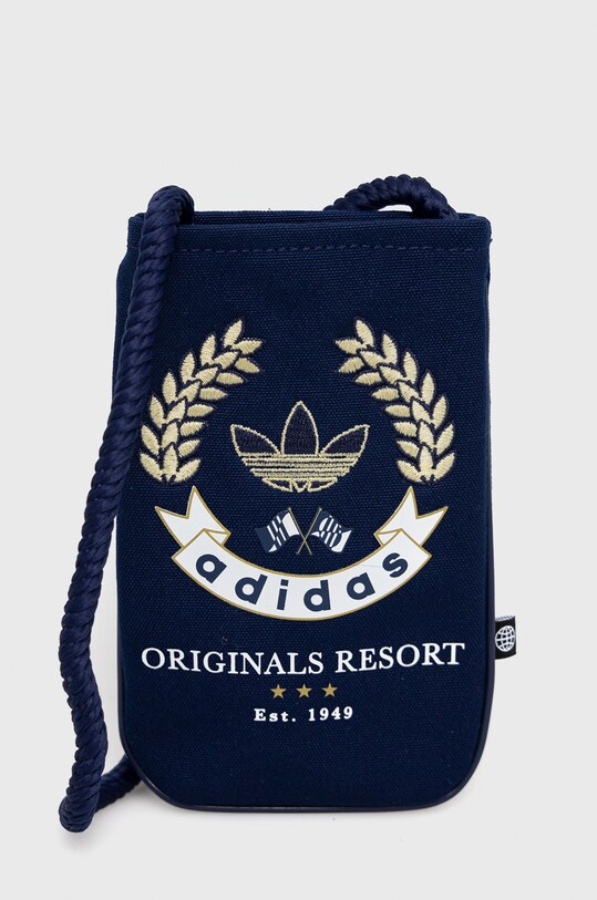 Τσαντάκι adidas Originals υφασμάτινο σκούρο μπλε HK0115