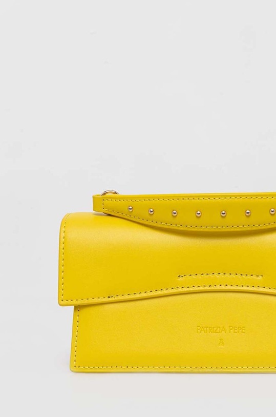 Patrizia Pepe torebka skórzana żółty 2B0032.L061